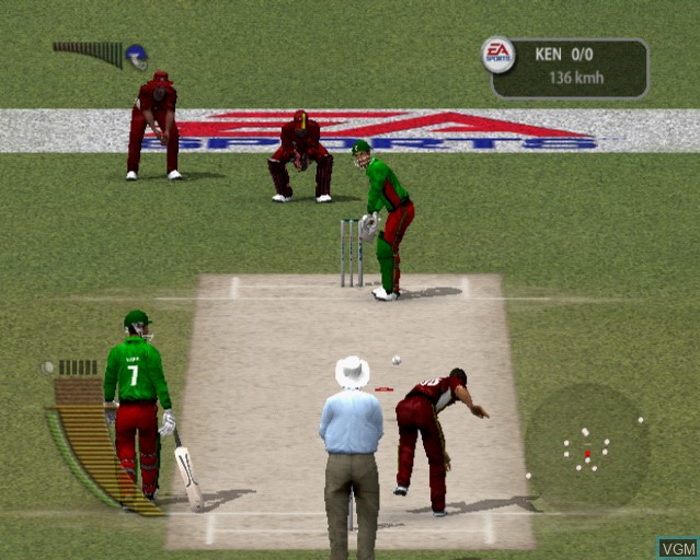 Image in-game du jeu Cricket 2005 sur Sony Playstation 2