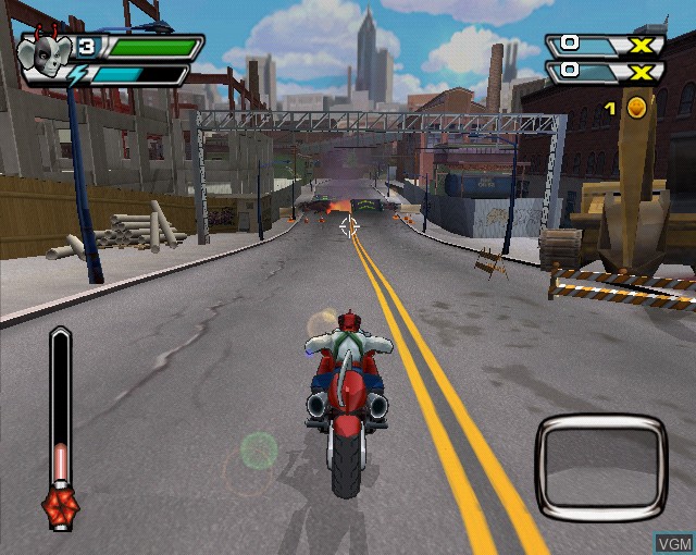 Image in-game du jeu Biker Mice from Mars sur Sony Playstation 2