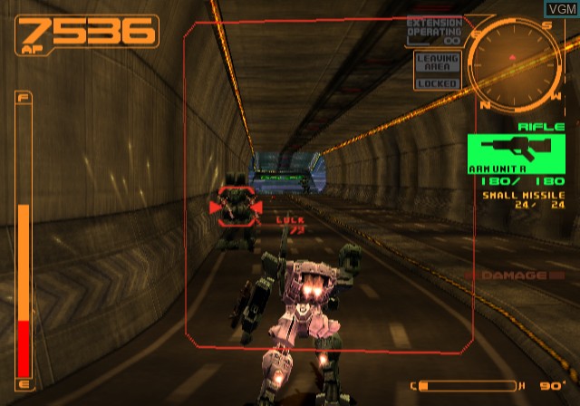 Image in-game du jeu Armored Core 2 sur Sony Playstation 2