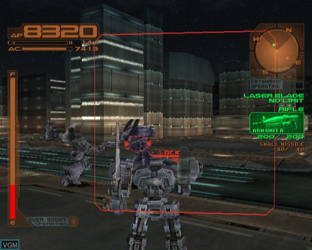Image in-game du jeu Armored Core 3 sur Sony Playstation 2