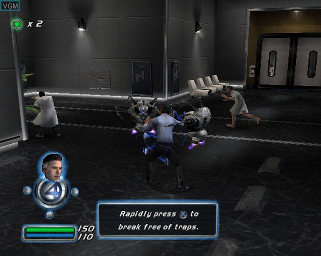 Image in-game du jeu Fantastic 4 sur Sony Playstation 2