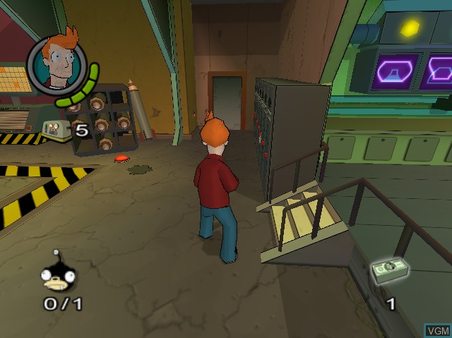 Image in-game du jeu Futurama sur Sony Playstation 2