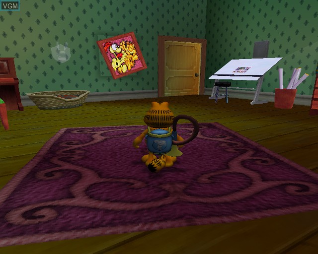 Image in-game du jeu Garfield sur Sony Playstation 2