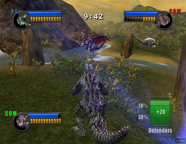 Image in-game du jeu Godzilla - Unleashed sur Sony Playstation 2