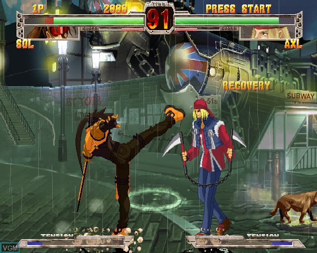 Image in-game du jeu Guilty Gear X sur Sony Playstation 2