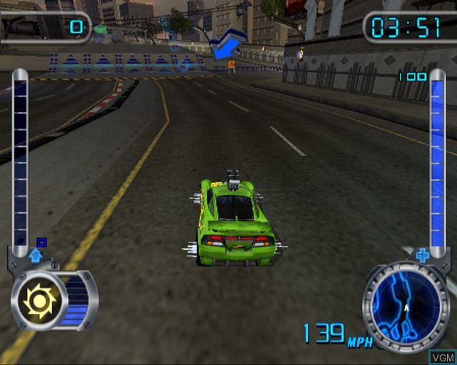 Image in-game du jeu Hot Wheels - Velocity X sur Sony Playstation 2