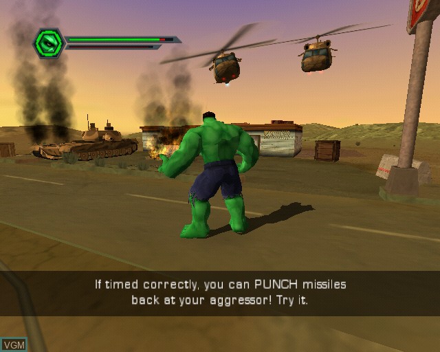 Image in-game du jeu Hulk sur Sony Playstation 2