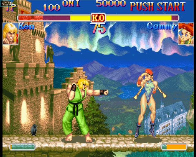 Image in-game du jeu Hyper Street Fighter II - The Anniversary Edition sur Sony Playstation 2
