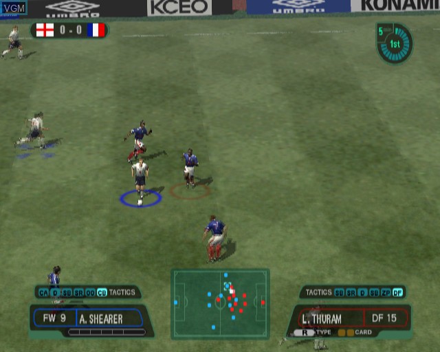 Image in-game du jeu International Superstar Soccer sur Sony Playstation 2