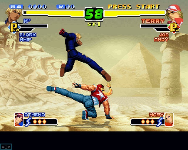 Image in-game du jeu King of Fighters 2000-2001, The - The Saga Continues sur Sony Playstation 2
