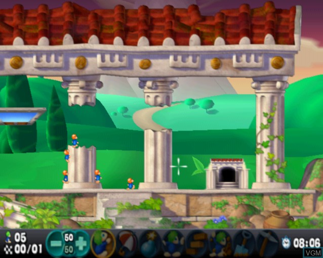 Image in-game du jeu Lemmings sur Sony Playstation 2