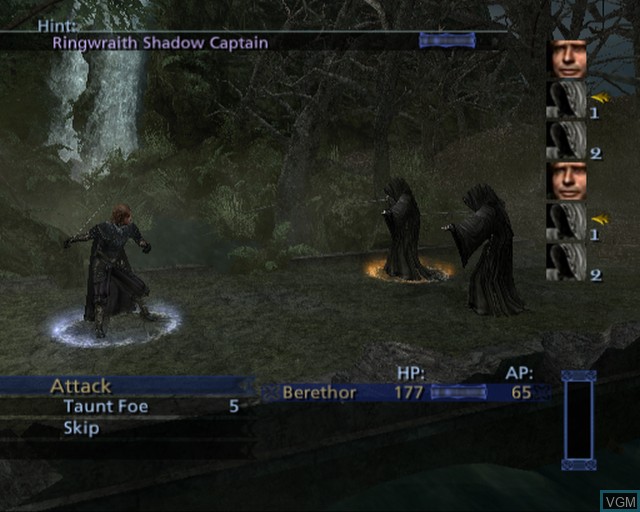 Image in-game du jeu Lord of the Rings, The - The Third Age sur Sony Playstation 2