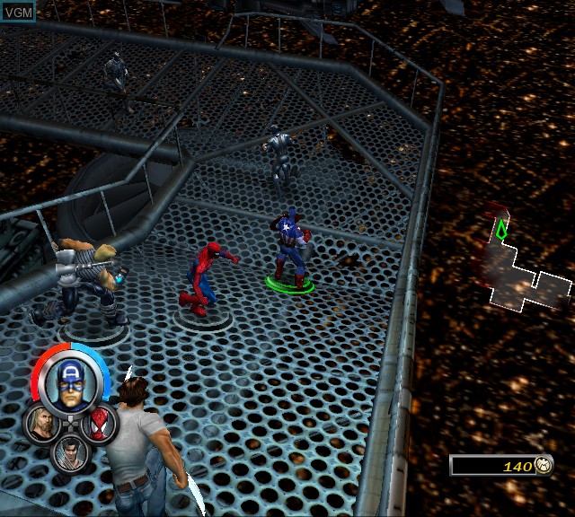 Image in-game du jeu Marvel - Ultimate Alliance sur Sony Playstation 2