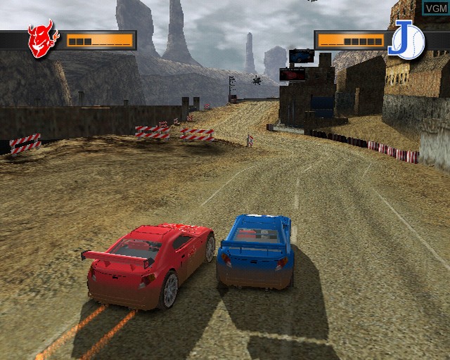 Image in-game du jeu Mashed - Drive to Survive sur Sony Playstation 2