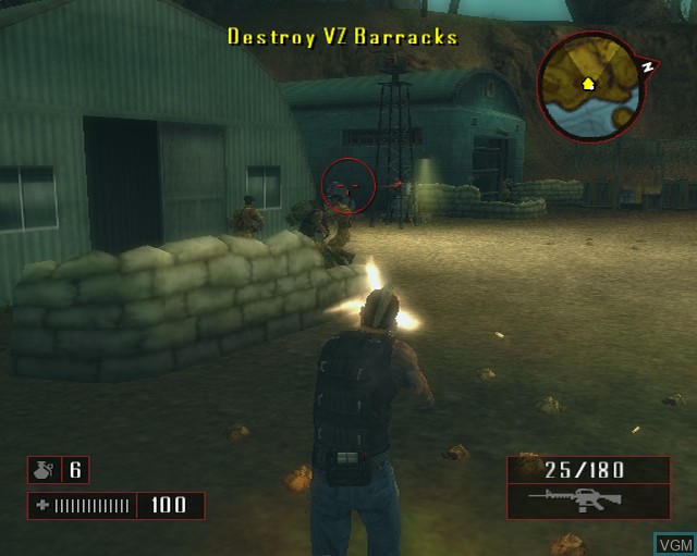 Image in-game du jeu Mercenaries 2 - World in Flames sur Sony Playstation 2