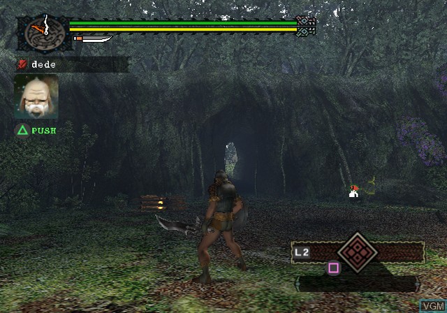 Image in-game du jeu Monster Hunter sur Sony Playstation 2