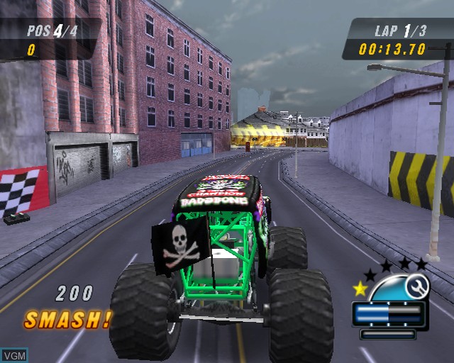 Image in-game du jeu Monster Jam - Urban Assault sur Sony Playstation 2