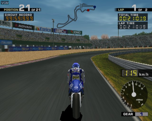 Image in-game du jeu MotoGP sur Sony Playstation 2