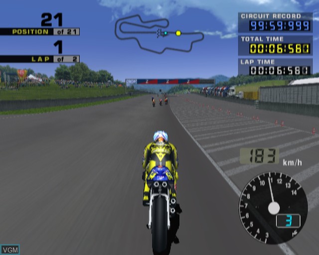 Image in-game du jeu MotoGP 2 sur Sony Playstation 2