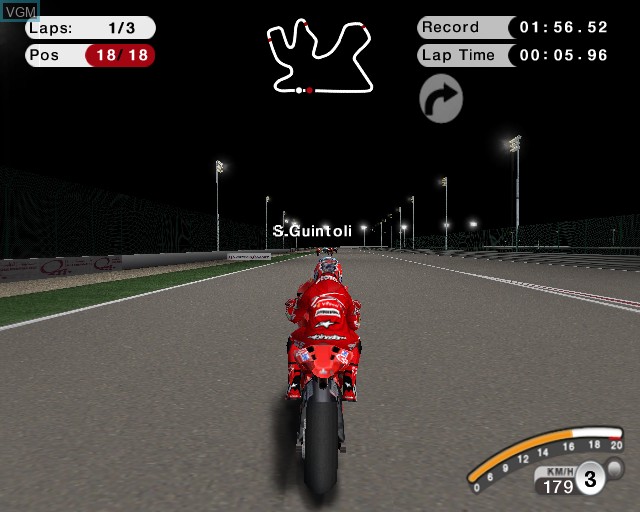 Image in-game du jeu MotoGP 08 sur Sony Playstation 2