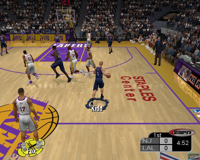 Image in-game du jeu NBA 2K3 sur Sony Playstation 2