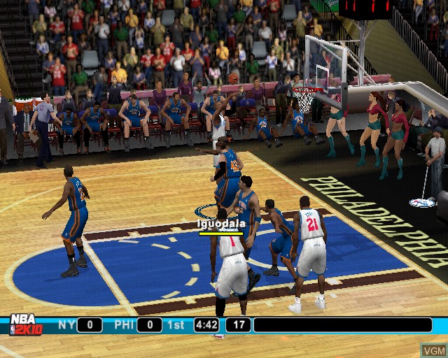 Image in-game du jeu NBA 2K10 sur Sony Playstation 2