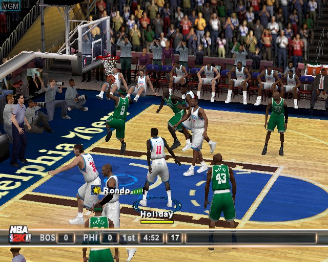 Image in-game du jeu NBA 2K11 sur Sony Playstation 2