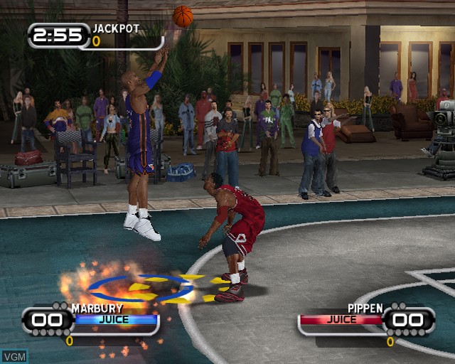 Image in-game du jeu NBA Ballers sur Sony Playstation 2