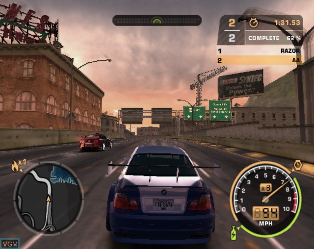 Image in-game du jeu Need for Speed Most Wanted sur Sony Playstation 2