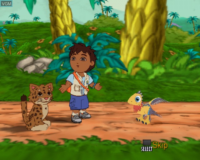 Image in-game du jeu Go, Diego, Go! Great Dinosaur Rescue sur Sony Playstation 2