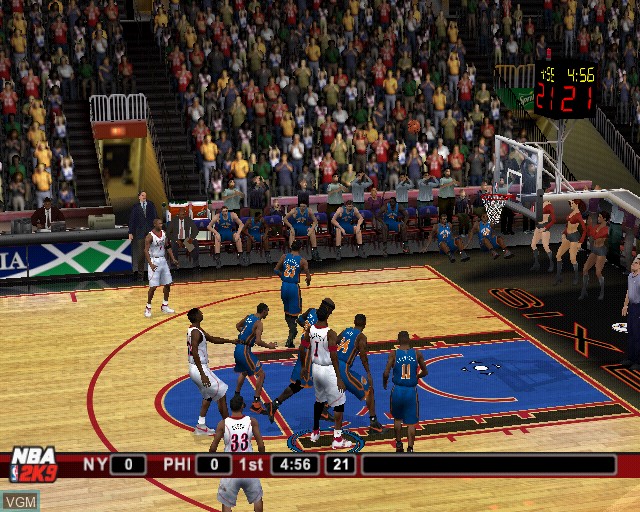 Image in-game du jeu NBA 2K9 sur Sony Playstation 2