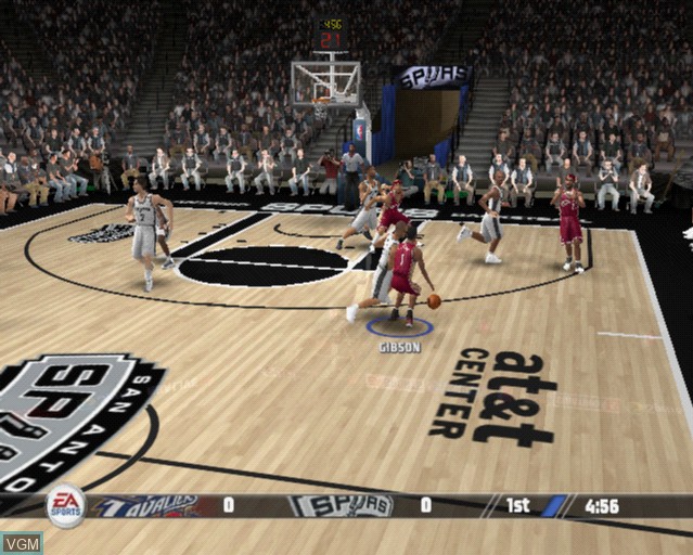 Image in-game du jeu NBA Live 08 sur Sony Playstation 2