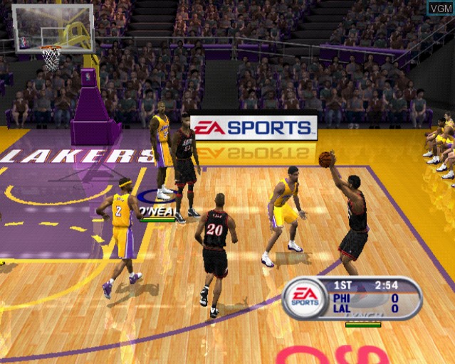 Image in-game du jeu NBA Live 2002 sur Sony Playstation 2