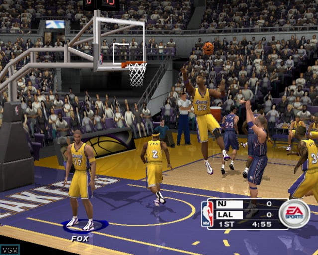 Image in-game du jeu NBA Live 2003 sur Sony Playstation 2