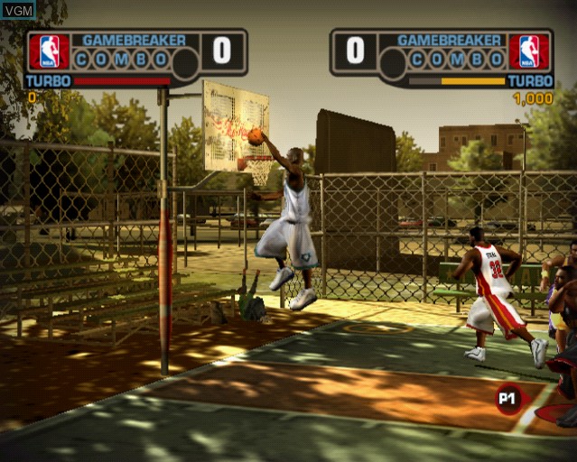 Image in-game du jeu NBA Street V3 sur Sony Playstation 2
