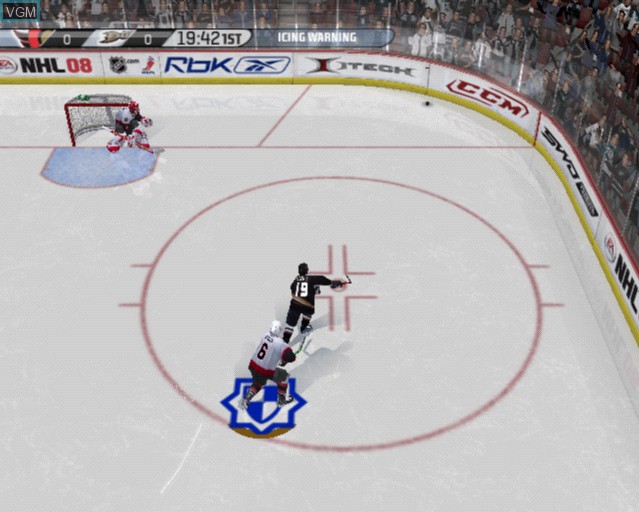 Image in-game du jeu NHL 08 sur Sony Playstation 2