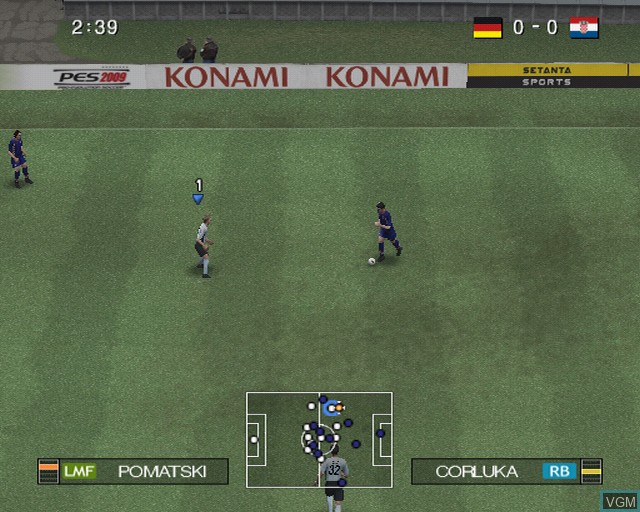 Image in-game du jeu Pro Evolution Soccer 2009 sur Sony Playstation 2