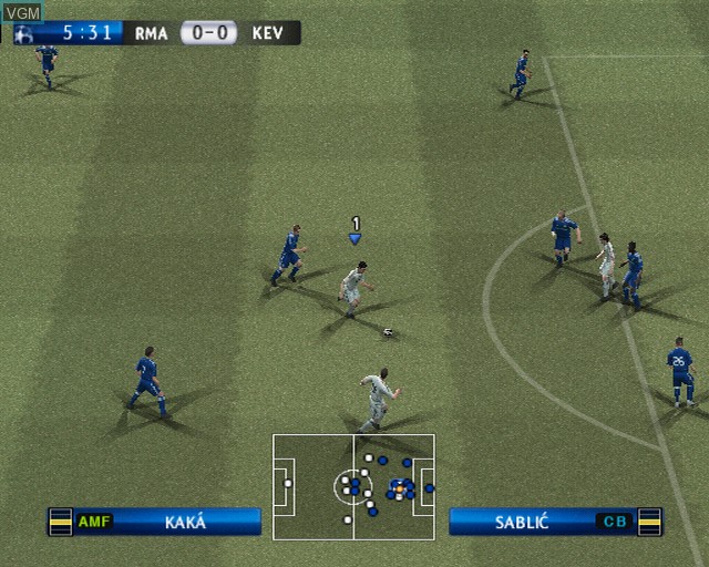 Image in-game du jeu Pro Evolution Soccer 2010 sur Sony Playstation 2