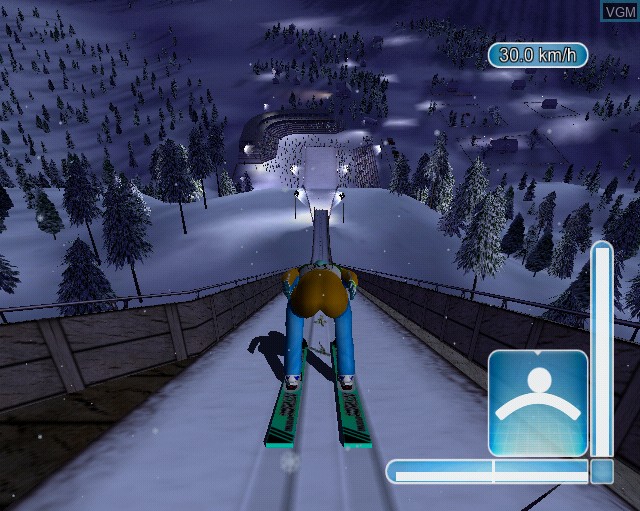 Image in-game du jeu RTL Ski Jumping 2003 sur Sony Playstation 2