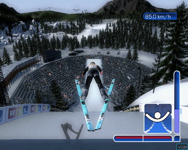 Image in-game du jeu RTL Ski Jumping 2007 sur Sony Playstation 2