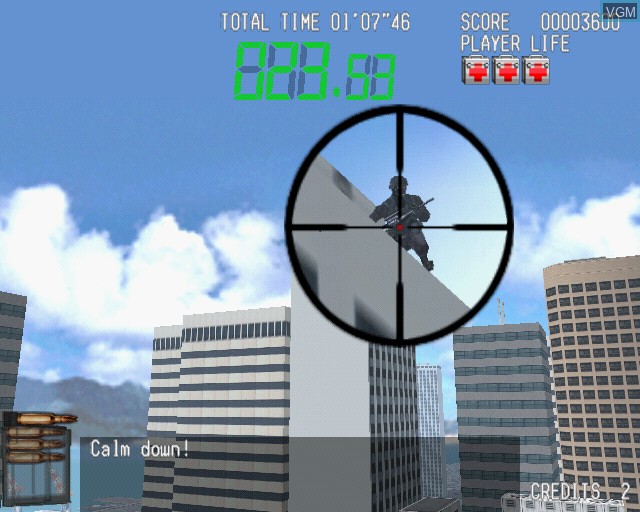 Image in-game du jeu Silent Scope sur Sony Playstation 2