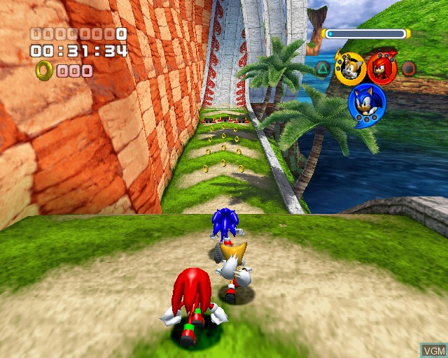 Image in-game du jeu Sonic Heroes sur Sony Playstation 2