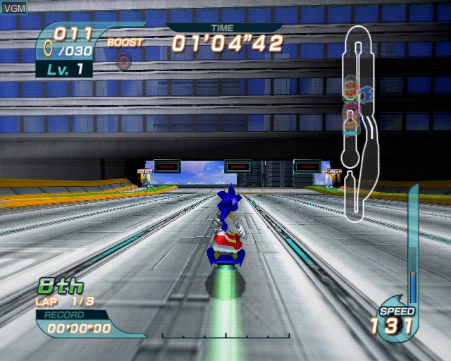 Image in-game du jeu Sonic Riders sur Sony Playstation 2