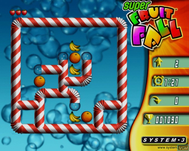 Image in-game du jeu Super Fruit Fall sur Sony Playstation 2