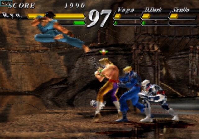 Image in-game du jeu Street Fighter EX3 sur Sony Playstation 2