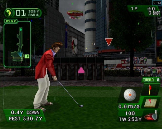 Image in-game du jeu Street Golfer sur Sony Playstation 2