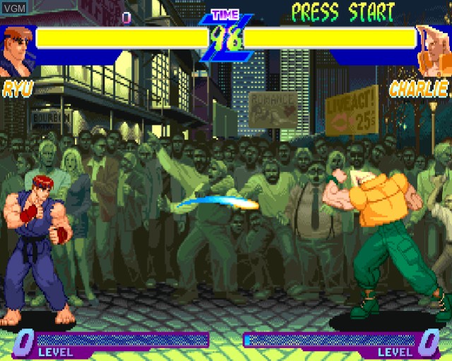Image in-game du jeu Street Fighter Alpha Anthology sur Sony Playstation 2
