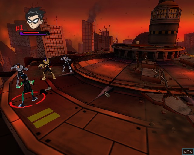 Image in-game du jeu Teen Titans sur Sony Playstation 2