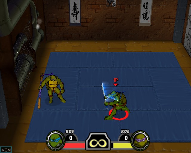 Image in-game du jeu Teenage Mutant Ninja Turtles - Mutant Melee sur Sony Playstation 2