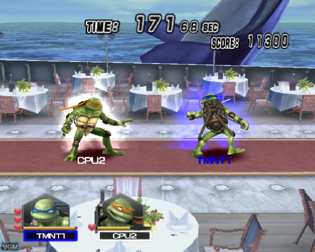 Image in-game du jeu Teenage Mutant Ninja Turtles - Smash-Up sur Sony Playstation 2